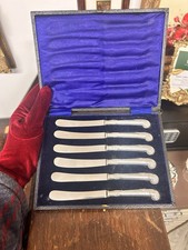 Antique Set Of Six Silver