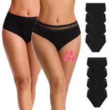 Ladies Period Briefs 1 & 4 Pk Leakproof Underwear Bamboo Viscose Reusable Period