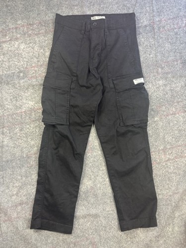 Zara black cargo - cargo, trousers
