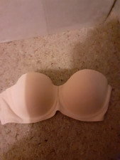 NEW  PRIMARK BEIGE STRAPLESS PADDED  UNDERWIRED BRA SIZE 34C