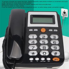 Big Button Corded Phone Hands