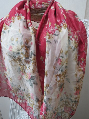 Vintage laura ashley scarf - vintage, red