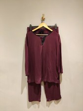 QVC Carole Hochman Soft Pyjamas Medium Burgundy RRP £45