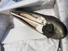 Lotus 5 Flower Trim Court Shoes  Leather Pewter Size UK 5 EU 38 New Boxed 