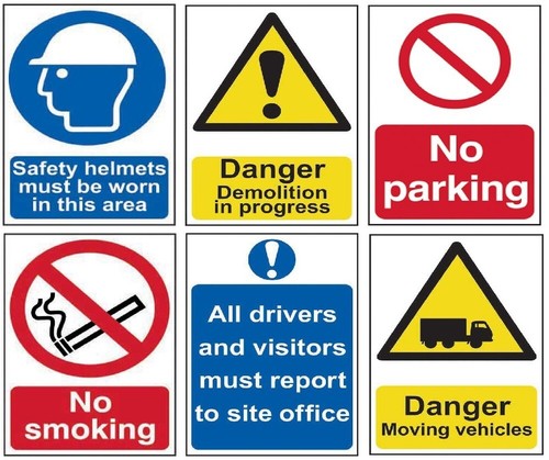 Site safety sign 400x600mm - safety,
