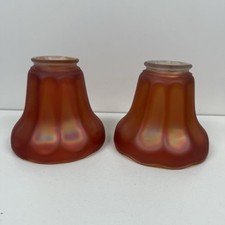 2 Nuart Art Deco Fluted Tulip
