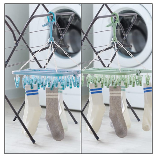 Peg folding airer clothes - folding,