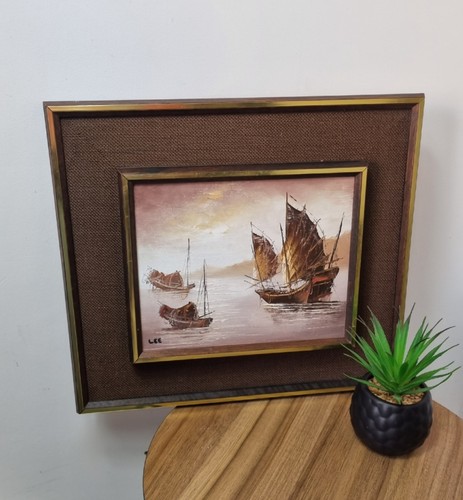 Vintage oil painting signed - vintage,