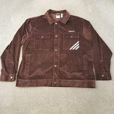 Adidas Jacket XL Brown Cord