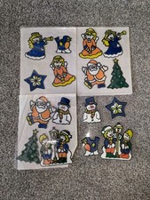 Vintage Gel Christmas Window Decorations Window Clingers Reusable