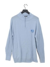 Glenmuir men jumper blue - glenmuir, l