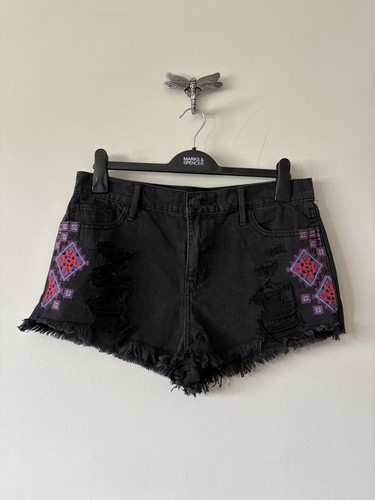 Hollister black high rise - black,