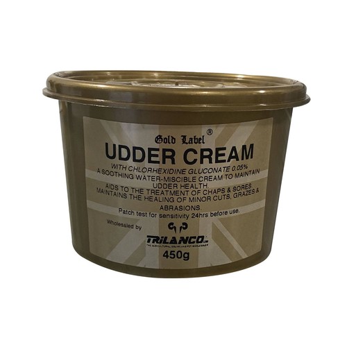 Gold label udder cream - label, |