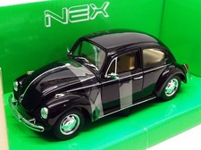 Welly 1/24 Scale Diecast 22436W - VW Beetle Hard Top - Black