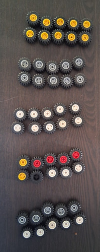 Lego 6014 6015 wheels - 10,