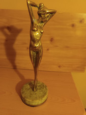 brass nude female figurine