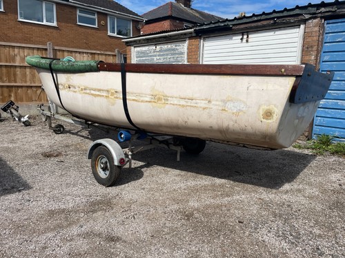 Small fishing rowing boat for - small,