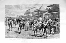 Original Old Antique Print