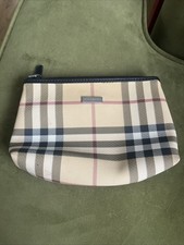 Vintage Burberry Make Up Bag