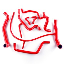 Red Silicone Coolant Radiator Hose Kit for 94-99 VW GOLF Mk3 Jetta A3 2.8L VR6