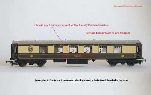 Hornby pullman coaches x - coaches,