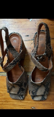 Chie mihara snakeskin block - chie,