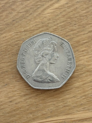 1981 old large 50p fifty - large,