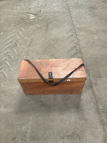 Vintage large wooden toolbox - wooden,