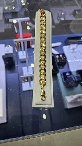 Mens 9ct solid - gold, curb