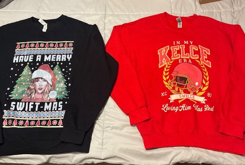 Christmas sweatshirt lot - christmas,