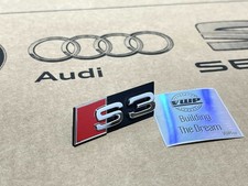 Audi A3 S3 Front S3 Grill Badge Logo Emblem Genuine New OEM Part