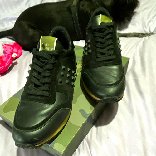 Valentino men black leather - valentino,