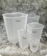 Clear tower aroid plant pots - aroid,