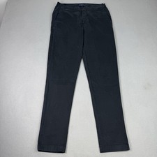 Mr Marvis Trousers Mens W32 L30 Black Blackjacks Cotton Stretch Chino Handmade