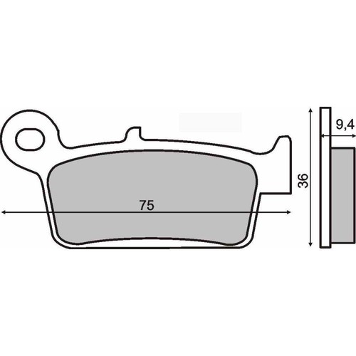Rear brake pads - pads, en