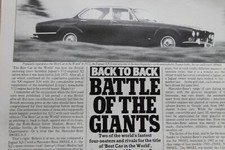 Original CSC 1986 magazine article: JAGUAR XJ12 SERIES 1 vs MERCEDES-BENZ 300SEL