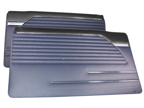 Blue door panels black upper - blue,
