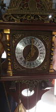 antique dutch wall clock likely made by Wuba (Warmink)