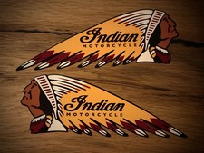 2x Indian Decal Bike Vintage