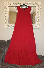 New Womens Boohoo Red Dress Size 8 sleeveless 