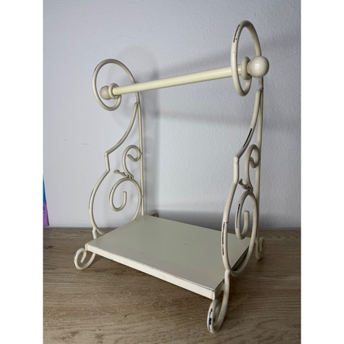 Vintage cream wrought iron - vintage,