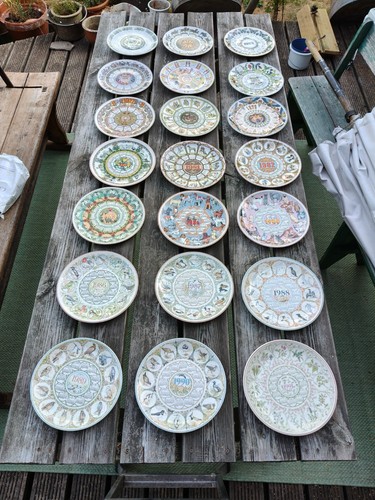 Wedgwood calendar plates 1971 - calendar,
