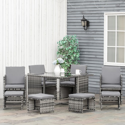 Seater rattan furniture set - furniture,