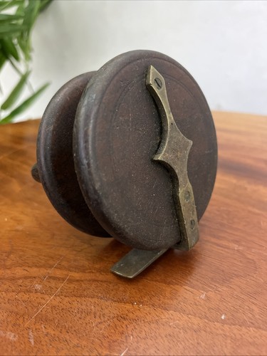 Antique wooden brass - &, fishing