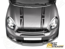 For Mini Cooper Bonnet  Stripes Vinyl Graphics Decals Racing Stickers