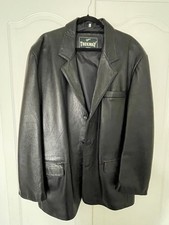 Trekway Black Leather Jacket XL