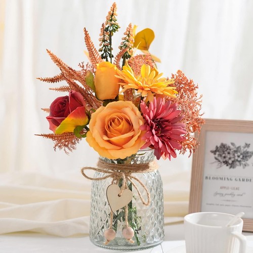 Artificial flowers with - flowers, vase