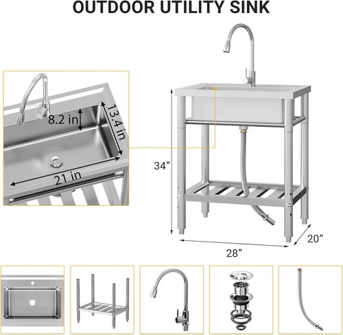 Freestanding stainless steel - freestanding,