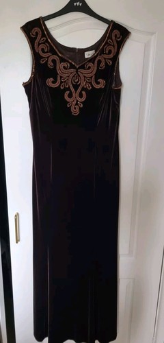 Libra velvet evening dress - libra,