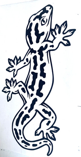 Lizard gecko decal vinyl - lizard,
